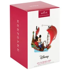 2023 Disney Off To Never Land! *Ships JULY 17 -Hallmark MAGIC Ornaments Shop mickey peter pan pirate ship keepsake ornament 2199qxd6569 04