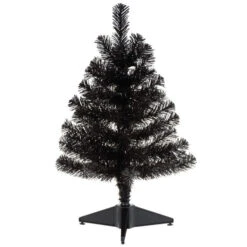2021 Miniature BLACK Christmas Tree, 18"