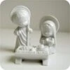Mary, Joseph, And Baby Jesus - Porcelain Bisque -Hallmark MAGIC Ornaments Shop nlk2201