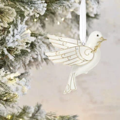 2021 Beauty Of Birds Peace Dove - Special Ed -Hallmark MAGIC Ornaments Shop peace dove porcelain keepsake ornament 2999qk2055 02
