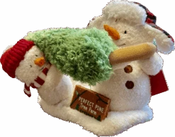 2014 Perfect Tree Snowman - Plush ORNAMENT