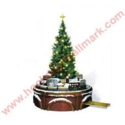 2004 Polar Express Tree & N Pole Base - 17" - AS IS Sound Sometimes Has Static NO Box