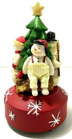 Musical Snowmen - Revolving Music Box *Plays O'Tannebaum