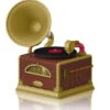 2014 Santa's Merry Phonograph - Light & 3 Songs! -Hallmark MAGIC Ornaments Shop qgo1186