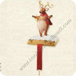 2008 Spirited Reindeer Stocking Holder - Hard To Find!