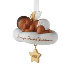 2013 Baby's First Christmas, African American -Hallmark MAGIC Ornaments Shop qsm7772c