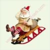 2005 Toymaker Santa #6 - On Sled -Hallmark MAGIC Ornaments Shop qx2205 1
