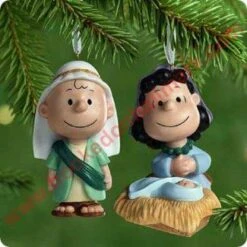 2001 Peanuts Pageant - Fine Porcelain Set Of 2