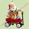 2004 Toymaker Santa #5 - With Wagon -Hallmark MAGIC Ornaments Shop qx8124