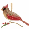 2010 Beauty Of Birds - LADY Cardinal - Limited Edition -Hallmark MAGIC Ornaments Shop qxe3046