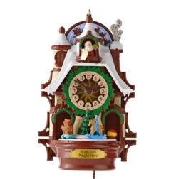 2013 Santa's Magic Cuckoo Clock *NO MOTION, Light/Sound Work*Damaged Box -Hallmark MAGIC Ornaments Shop qxg1355c