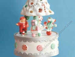 2008 Sweet Noel - *As Is NO Motion, Light/Sound Only -Hallmark MAGIC Ornaments Shop qxg7204close 1