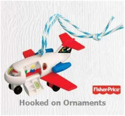 2010 Fisher-Price Play Family Fun Jet *Damaged Box -Hallmark MAGIC Ornaments Shop qxi2293