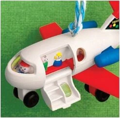 2010 Fisher-Price Play Family Fun Jet *Damaged Box -Hallmark MAGIC Ornaments Shop qxi2293d1