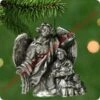 2001 Nativity #4 - Angel & Shepherd - Miniature -Hallmark MAGIC Ornaments Shop qxm5255
