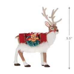 2023 Father Christmas Reindeer - LIMITED EDITION *SHIPS JULY 17 8 2023 Father Christmas Reindeer - LIMITED EDITION *SHIPS JULY 17 -Hallmark MAGIC Ornaments Shop reindeer with toy sack keepsake ornament 2199qxe3287 03