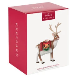 2023 Father Christmas Reindeer - LIMITED EDITION *SHIPS JULY 17 9 2023 Father Christmas Reindeer - LIMITED EDITION *SHIPS JULY 17 -Hallmark MAGIC Ornaments Shop reindeer with toy sack keepsake ornament 2199qxe3287 04
