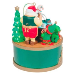 2022 Santa's Workshop Wonders *Light ,Music, Motion DAMAGED BOX -Hallmark MAGIC Ornaments Shop santas workshop wonders keepsake ornament 6499qgo2466 06