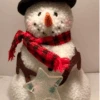 Happy The Snowman Plush Tree Topper