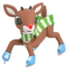 2020 Rudolph - Slippery Skating *LIGHTED NOSE -Hallmark MAGIC Ornaments Shop slipperyskatingrudolphthered nosedreindeer