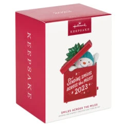 2023 Smiles Across The Miles MAGIC * SHIPS JULY 17 9 2023 Smiles Across The Miles MAGIC * SHIPS JULY 17 -Hallmark MAGIC Ornaments Shop snowman in red present keepsake ornament 2499qgo2619 04