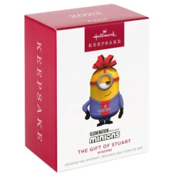 2023 Minions The Gift Of Stuart *Magic *Ships OCT 16 -Hallmark MAGIC Ornaments Shop stuart in ugly christmas sweater keepsake ornament 1899qxi7397 04