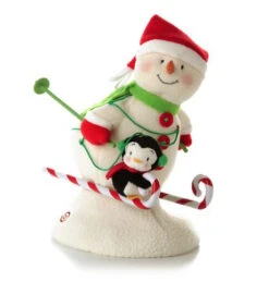 2012 Swooshin' Duo Snowman - Plush Tabletopper